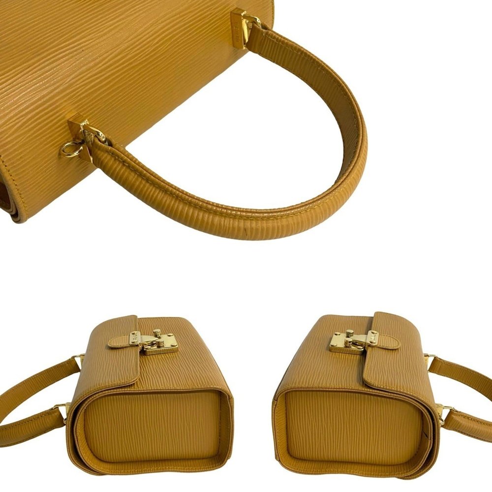 FENDI logo hardware, genuine Epi leather, 2-way handbag, mini tote bag, shoul... - Picture 5 of 9